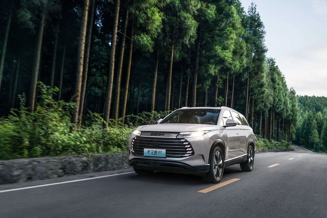 BYD 전기차 함정 07 글로리 에디션 육각형 디자인 셸 흰색 실내 색상