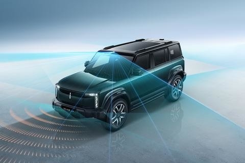 150km/h 좌측 스티어링 Chery 전기 자동차 iCAR 03 편안한 운전 경험