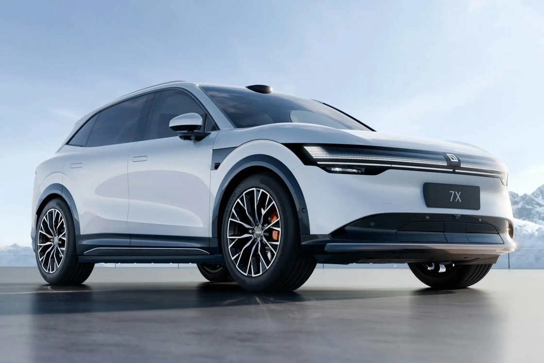 지크 7x 2024 2025 4WD 순 전기 장거리 SUV 210km/h 고속 LHD 신형 지크 7X 신 에너지 자동차