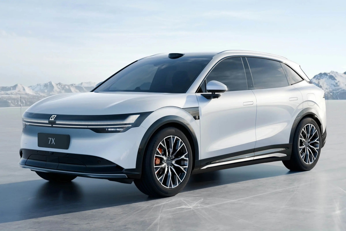 지크 7x 2024 2025 4WD 순 전기 장거리 SUV 210km/h 고속 LHD 신형 지크 7X 신 에너지 자동차