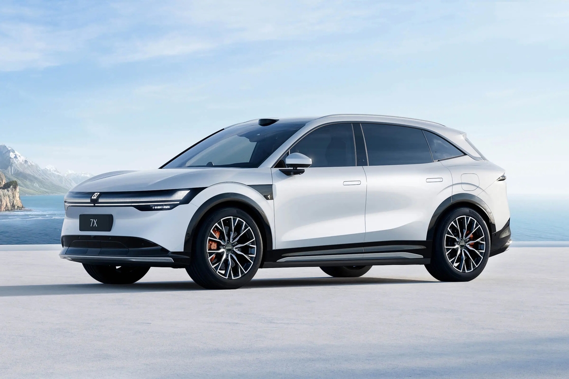 지크 7x 2024 2025 4WD 순 전기 장거리 SUV 210km/h 고속 LHD 신형 지크 7X 신 에너지 자동차